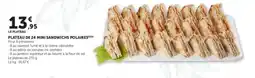 Hyper U Plateau de 24 mini sandwichs polaires offre