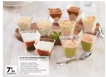 Hyper U Le lot de 6 verrines au choix offre
