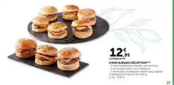 Hyper U 9 mini burgers réception offre