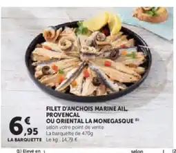 Hyper U Filet d'anchois marine ail provencal offre