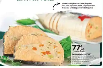 Hyper U Saumon farci entier offre