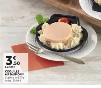 Hyper U Coquille au saumon offre