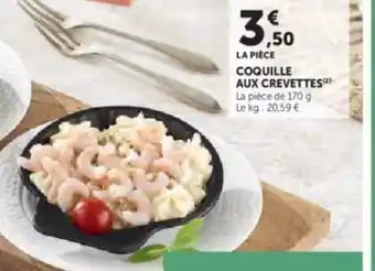 Hyper U Coquille aux crevettes offre