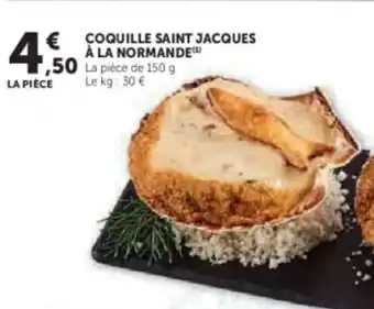 Hyper U Coquille saint jacques à la normande offre