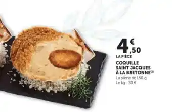 Hyper U Coquille saint jacques à la bretonne offre