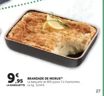 Hyper U Brandade de morue offre