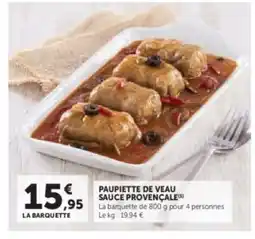 Hyper U Paupiette de veau sauce provençale offre