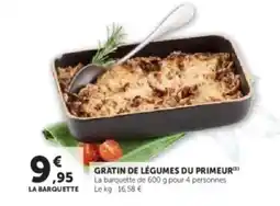 Hyper U Gratin de légumes du primeur offre