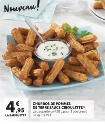 Hyper U Churros de pommes de terre sauce ciboulette offre