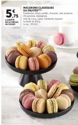 Hyper U Macarons classiques ou fruités offre