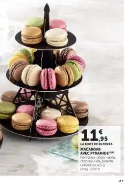 Hyper U Macarons avec pyramide offre