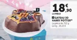 Hyper U Gateau harry potter offre