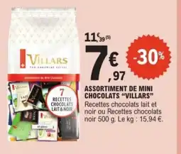 E.Leclerc Drive VILLARS Assortiments de mini chocolats offre
