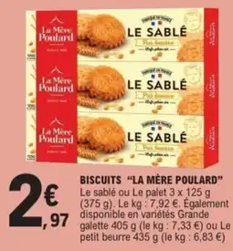E.Leclerc Drive LA MÈRE POULARD Biscuits offre