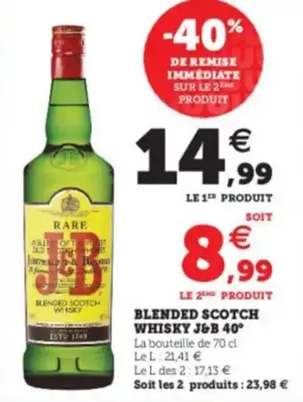 Super U Blended scotch whisky offre