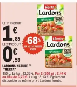 E.Leclerc Drive HERTA Lardons nature offre