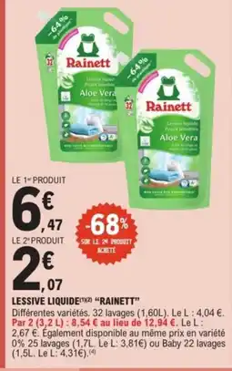 E.Leclerc Drive RAINETT Lessive liquide offre