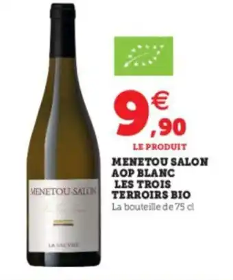 Super U Menetou salon AOP blanc offre