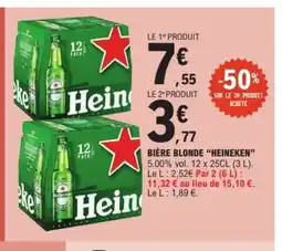 E.Leclerc Drive HEINEKEN Bière blonde offre