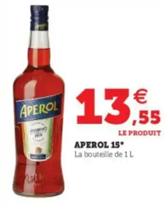 Super U Aperol 15 offre