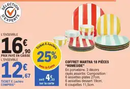 E.Leclerc Drive Coffret martha 18 pièces offre