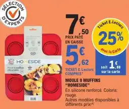 E.Leclerc Drive Moule 9 muffins offre