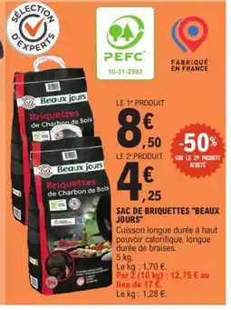 E.Leclerc Drive BEAUX JOURS Sac de briquettes offre