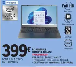 E.Leclerc Drive THOMSON Pc portable offre