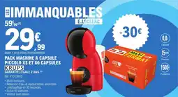 E.Leclerc Drive KRUPS Pack machine a capsule piccolo xs et 60 capsules offre