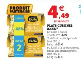 Super U Plats cuisines rana offre