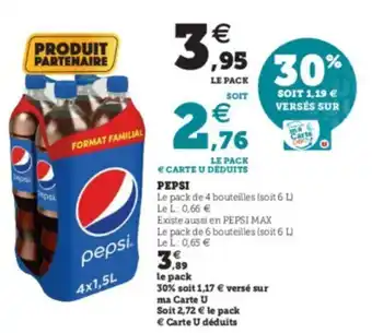 Super U Pepsi offre