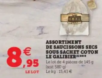 Super U Assortiment de saucissons secs offre