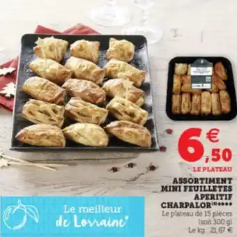 Super U Asosrtiment mini feuilletes offre