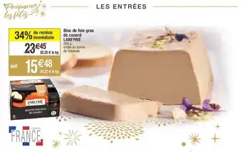 Migros Bloc de foie gras de canard LABEYRIE offre