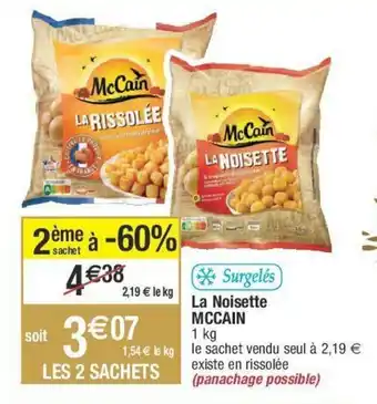 Migros La noisette MCCAIN offre