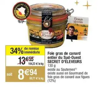 Migros Foie gras de canard entier du sud-ouest offre