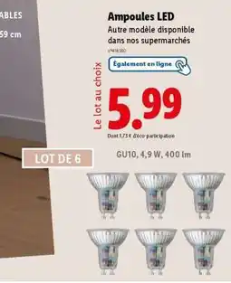 Lidl Ampoules LED offre