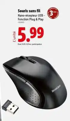 Lidl Souris sans fil offre