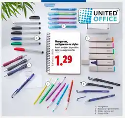 Marqueurs, surligneurs ou stylos