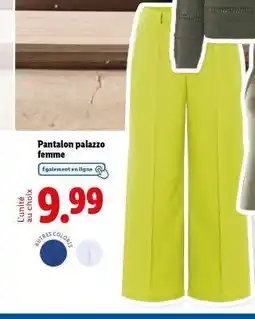 Lidl Pantalon palazzo femme offre