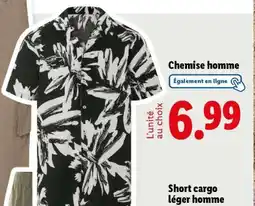 Lidl Chemise homme offre