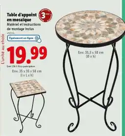 Lidl Table d’appoint en mosaïque offre