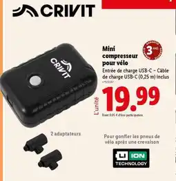 Lidl Mini compresseur pour vélo offre