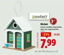 Lidl Nichoir offre