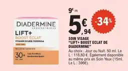 E.Leclerc SOINS VISAGE “LIFT+ BOOST ECLAT DE DIADERMINE” offre
