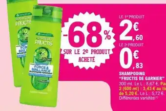 E.Leclerc Shampooing 'Fructis de Garnier' offre