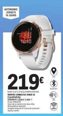 E.Leclerc Montre Connectée Venus 2S offre