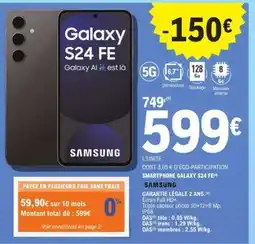 E.Leclerc Samsung Galaxy S24 FE offre