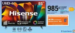 E.Leclerc Hisense TV LED 85'' offre