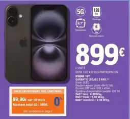 E.Leclerc IPHONE 16 offre